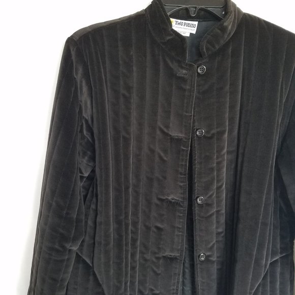 Vintage | Two Potato Black Velvet Quilted Jacket - Picture 8 of 16
